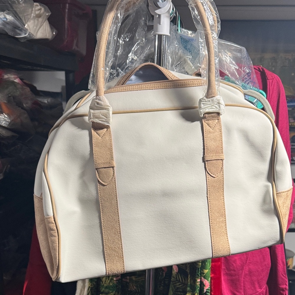 Avon Elegant Cream and Tan Women's Bag
